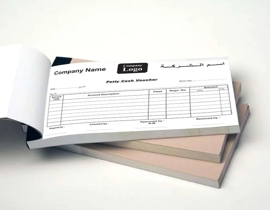 Petty Cash Vouchers Printing Saudi Arabia
