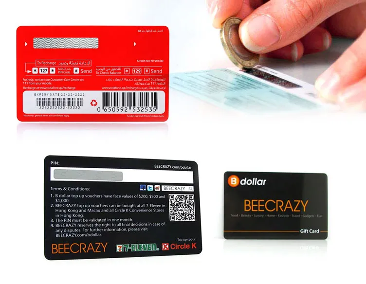 Scratch win cards Printing Dubai